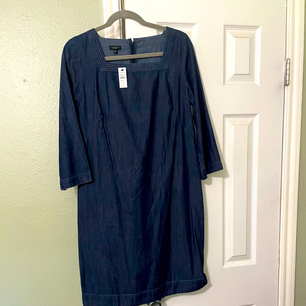 Talbots blue Jean dress.